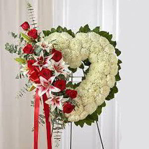 Rowe Funeral Home | Rose Lily Heart